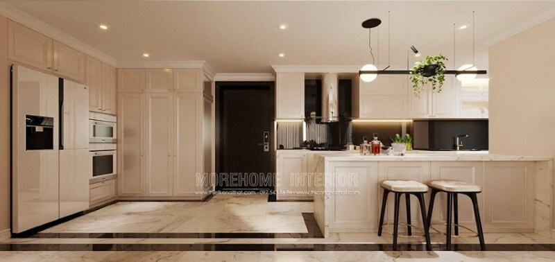 Mẫu tủ bếp chung cư đẹp và ấn tượng Tủ bếp hiện đại đẹp