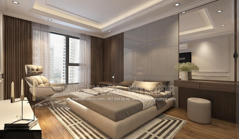 Giường ngủ chung cư hiện đại Giường ngủ chung cư hiện đại