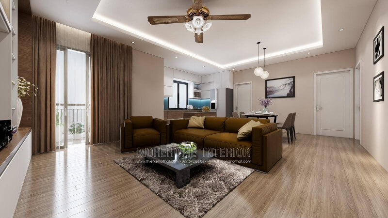 Trang trí nội thất chung cư với phòng khách đẹp trang nhã, lịch sự Thiết kế phòng khách chung cư hiện đại