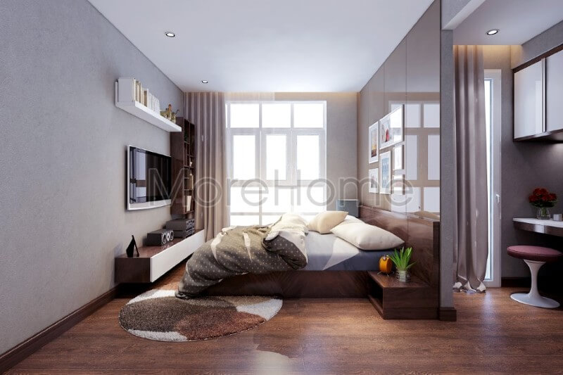 Thiết kế nội thất phòng ngủ chung cư hiện đại Thiết kế chung cư