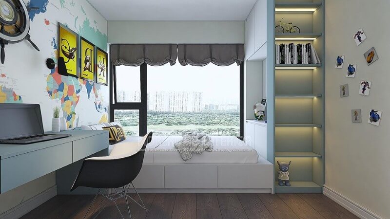 Giường ngủ chung cư hiện đại Giường ngủ chung cư hiện đại