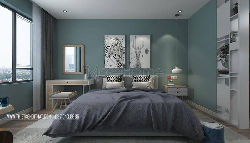 Tranh treo tường canvas làm đẹp cho không gian phòng ngủ