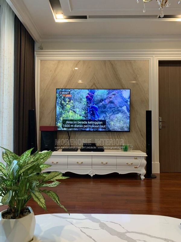 Thi công đá ốp tường - đá nhân tạo cho không gian sống ấn tượng